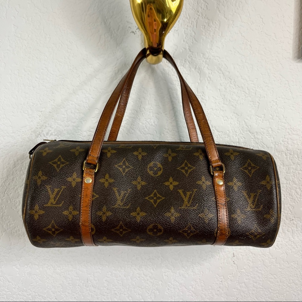 Louis Vuitton Papillon 26 Leather Logomania Bag - Picture 2 of 12